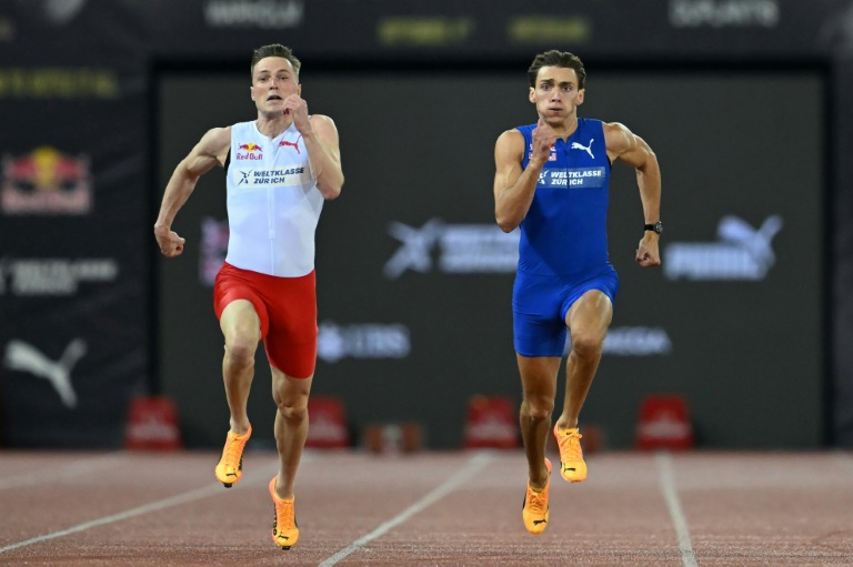 Duplantis beats Warholm in 100m exhibition