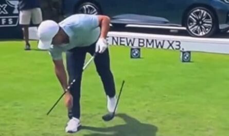 Rory McIlroy breaks driver two days after hitting it in lake, then hits wonderful shot from water