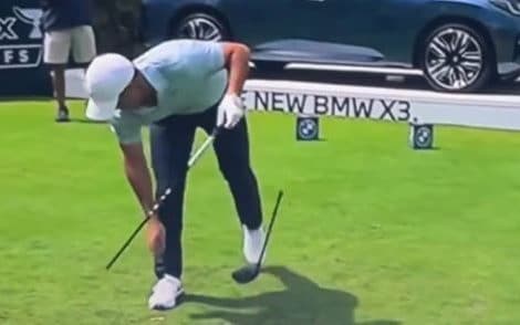 Rory McIlroy breaks driver two days after hitting it in lake, then hits wonderful shot from water